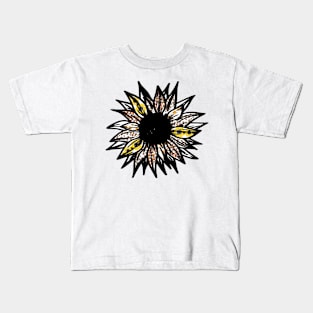 Little Aesthetic Sunflower Kids T-Shirt